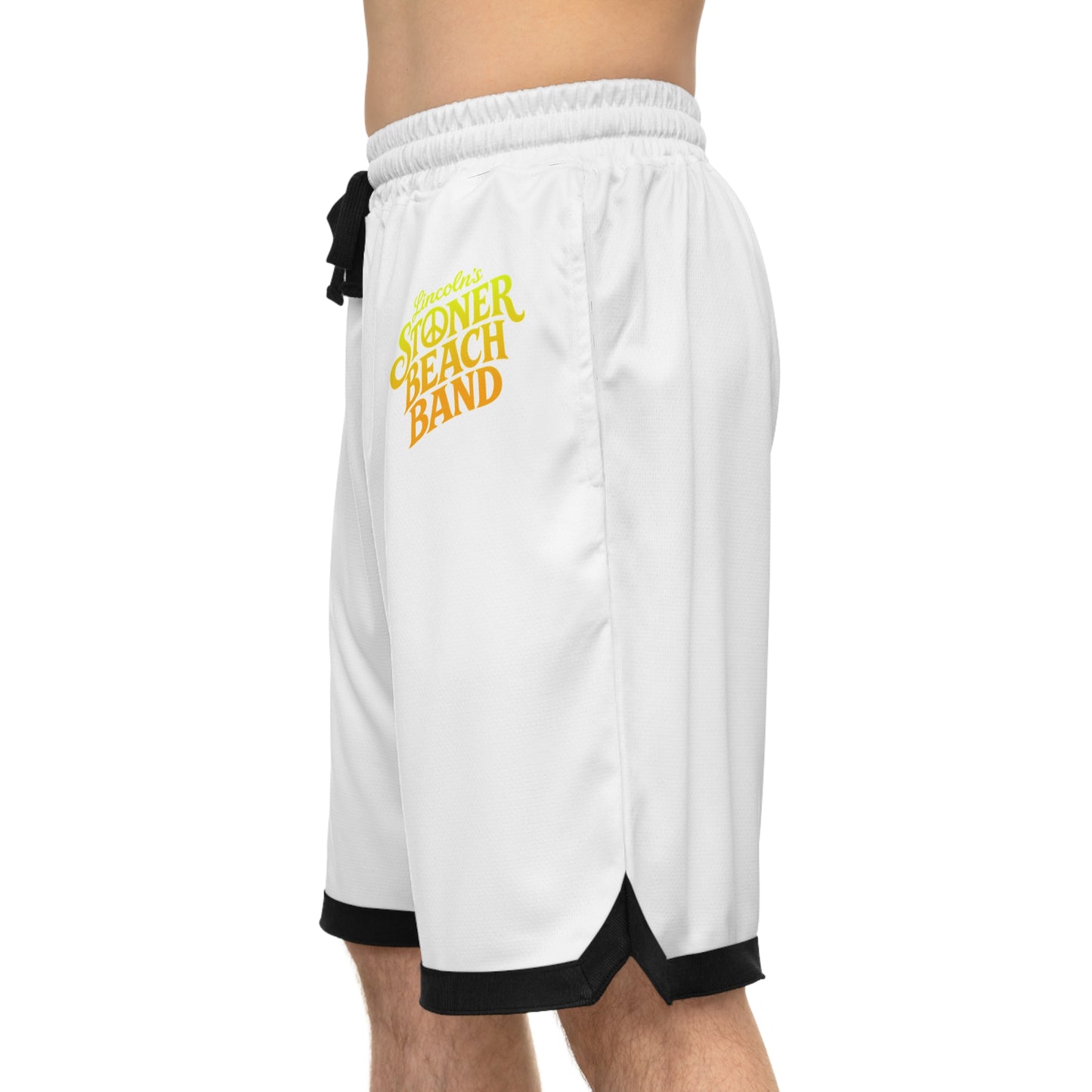 Stoner Beach Band Basketball Shorts Retro Surf Logo Athletic Shorts