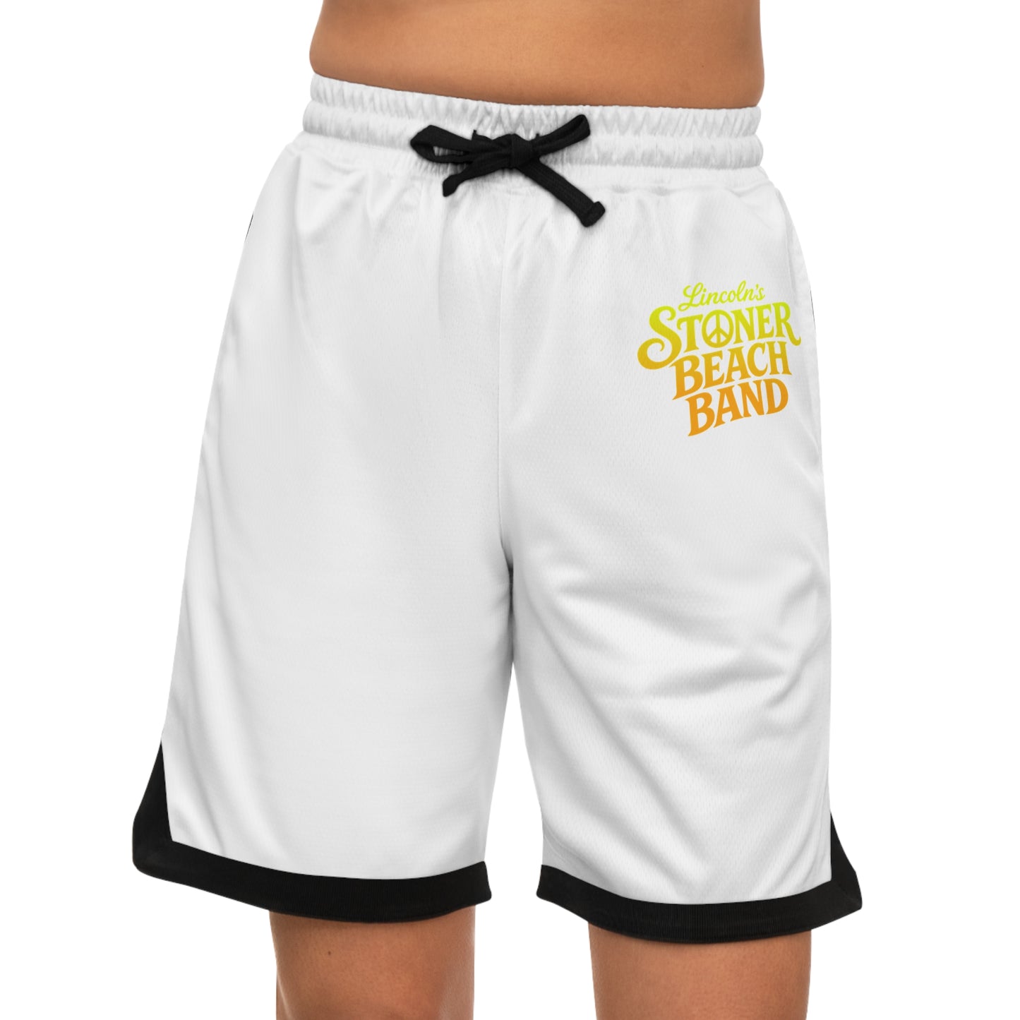 Stoner Beach Band Basketball Shorts Retro Surf Logo Athletic Shorts