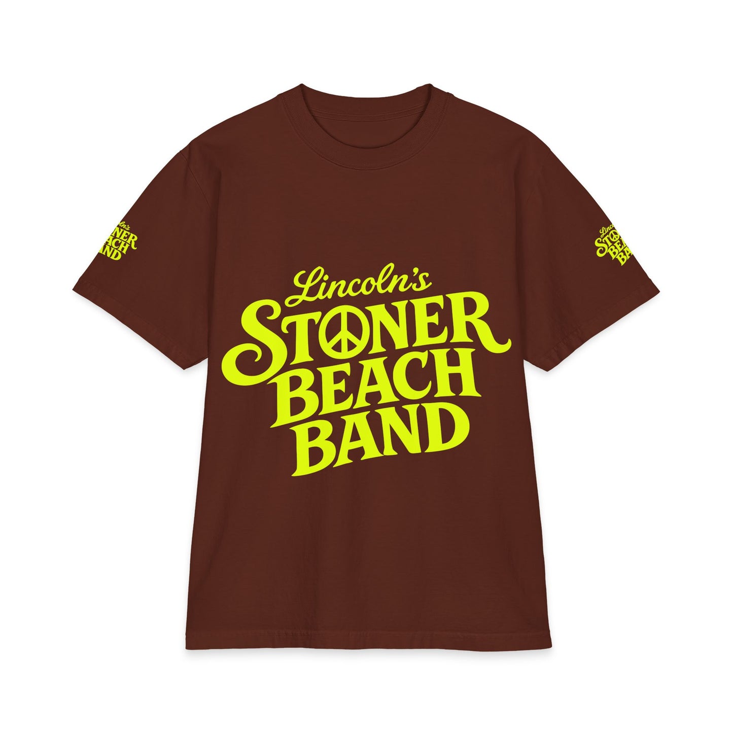 Stoner Beach Band T-Shirt — Lincoln’s Neon Logo Tee