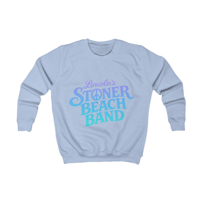 Kids Sweatshirt — "Lincoln's Stoner Beach Band" Retro Surf Crewneck