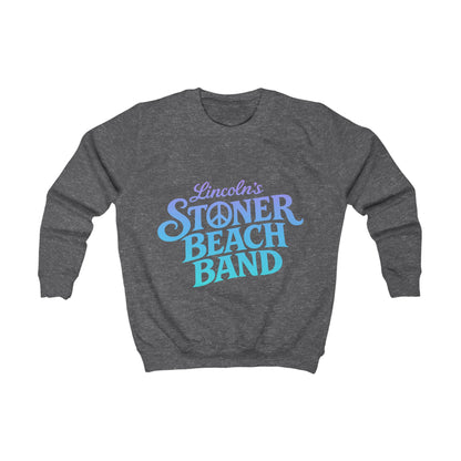 Kids Sweatshirt — "Lincoln's Stoner Beach Band" Retro Surf Crewneck