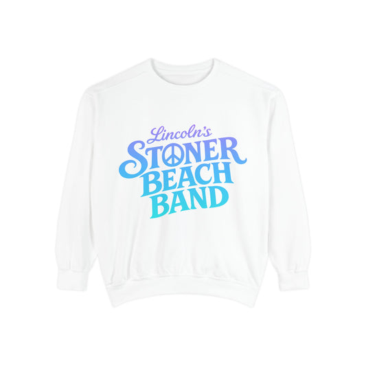 Stoner Beach Band Sweatshirt, Lincoln's Retro Surf Crewneck