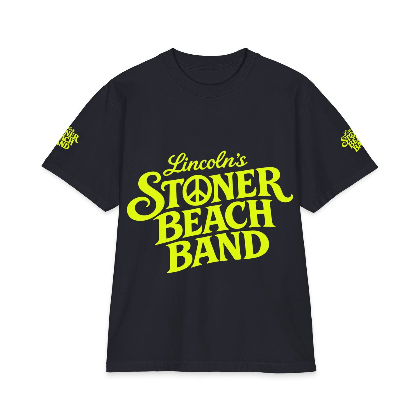 Stoner Beach Band T-Shirt — Lincoln’s Neon Logo Tee