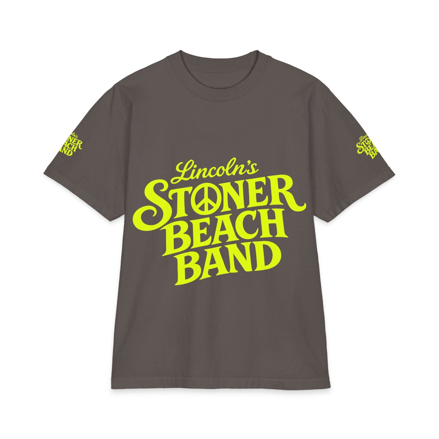 Stoner Beach Band T-Shirt — Lincoln’s Neon Logo Tee