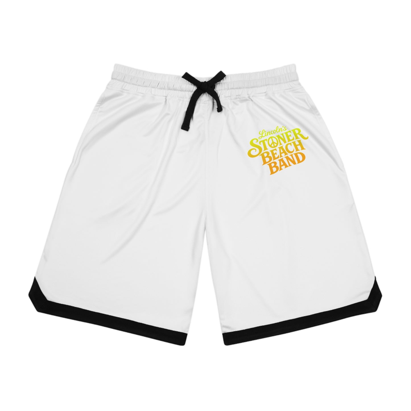 Stoner Beach Band Basketball Shorts Retro Surf Logo Athletic Shorts