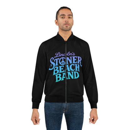 Bomber Jacket — 'Lincoln's Stoner Beach Band' Retro Logo