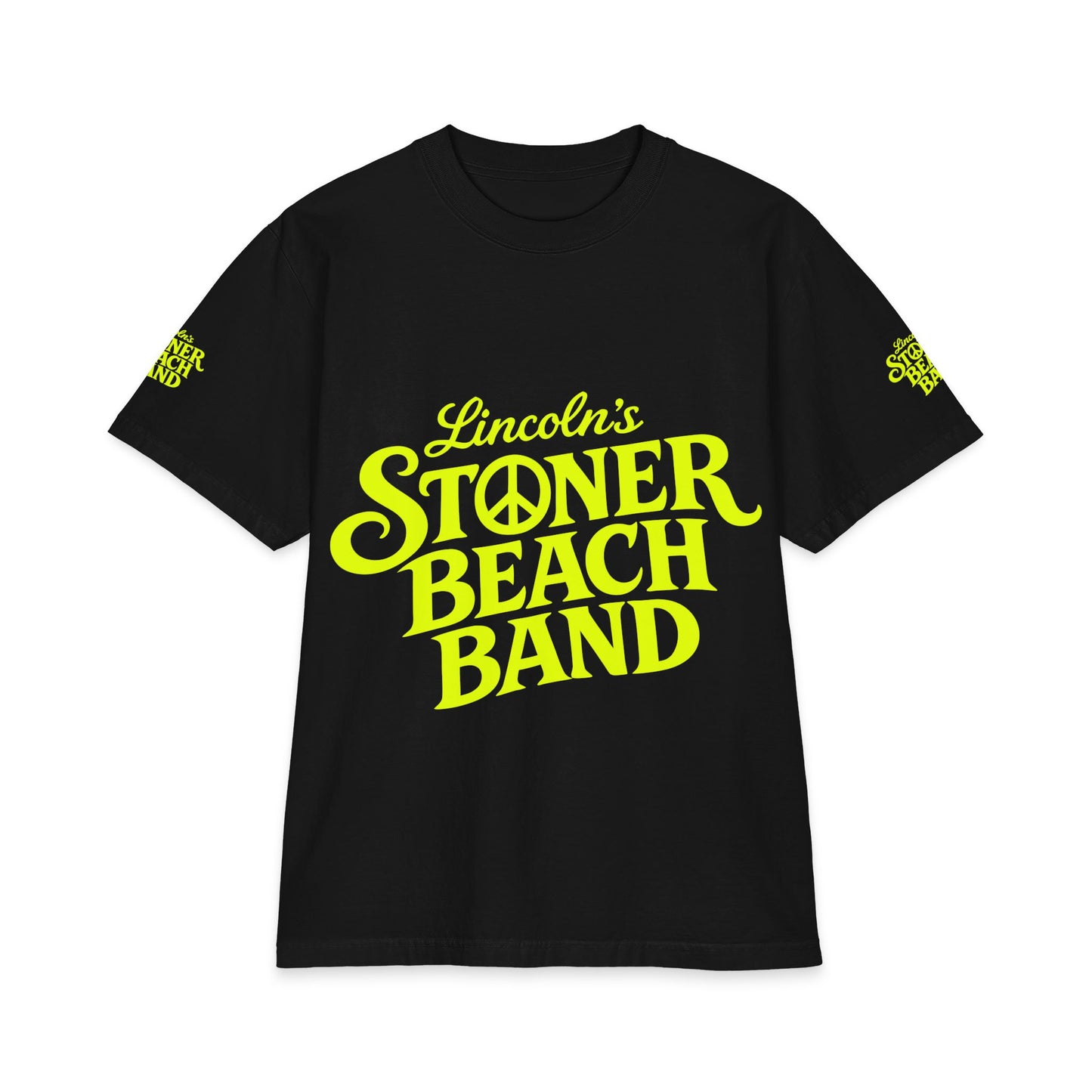 Stoner Beach Band T-Shirt — Lincoln’s Neon Logo Tee