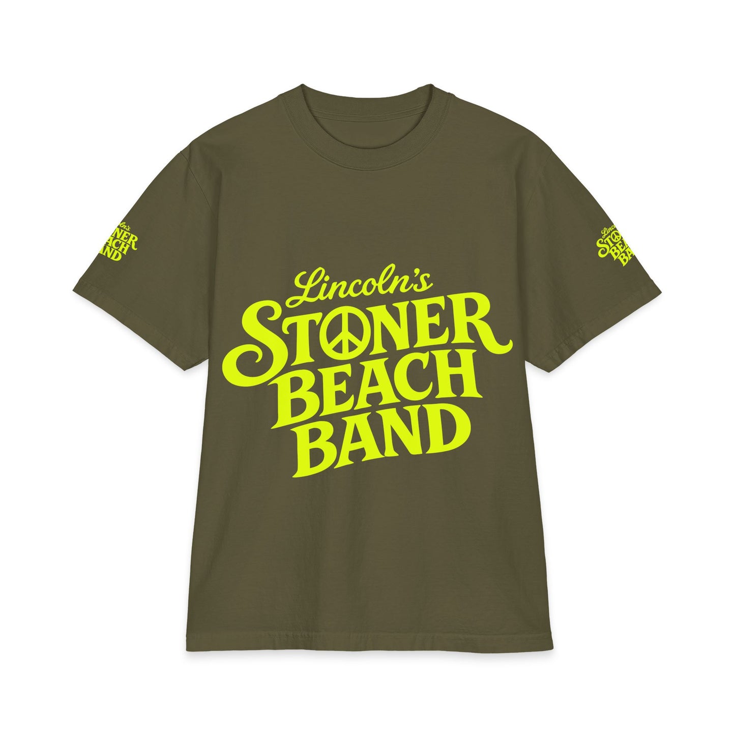 Stoner Beach Band T-Shirt — Lincoln’s Neon Logo Tee