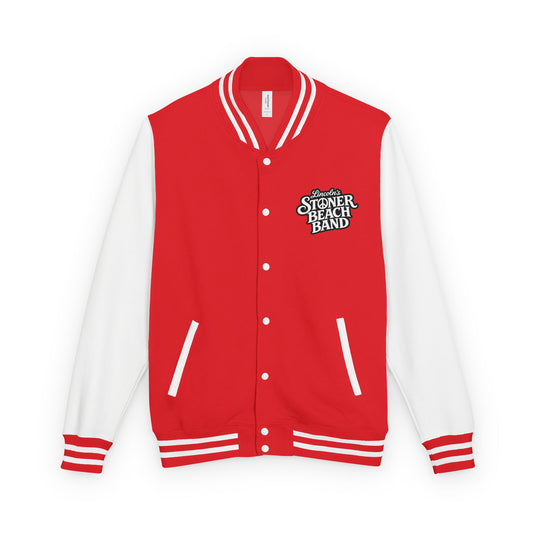 Stoner Beach Band Red & White Letterman Jacket