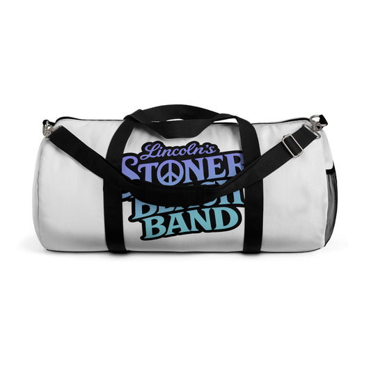 Stoner Beach Band Duffel Bag – Travel Gym Weekend Bag with Retro Surf Logo
