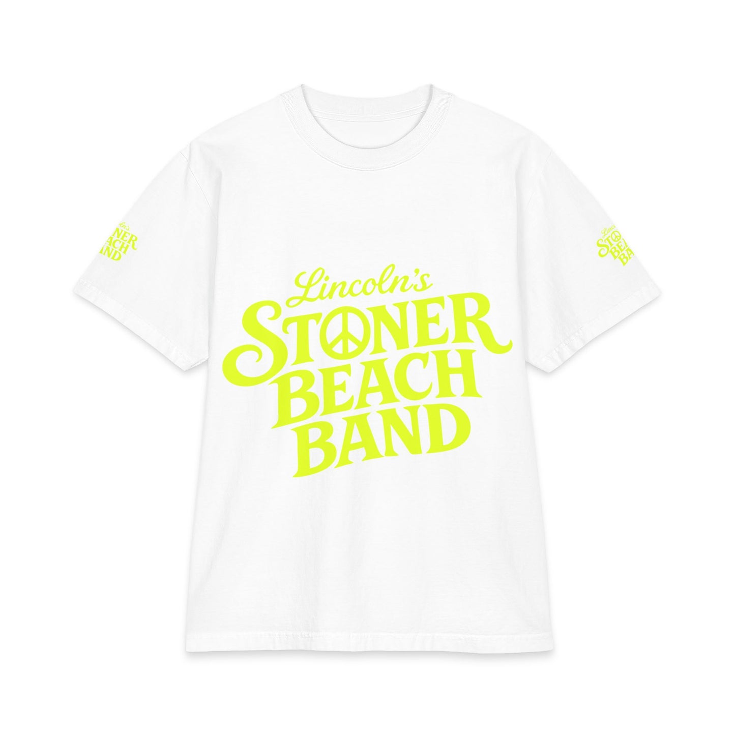 Stoner Beach Band T-Shirt — Lincoln’s Neon Logo Tee